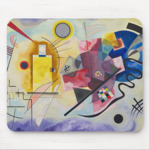Geel, Rood, Blauw door Wassily Kandinsky Muismat