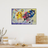 Geel, Rood, Blauw door Wassily Kandinsky Poster (Keuken)