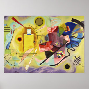 Geel-Rood-Blauw van Wassily Kandinsky Poster