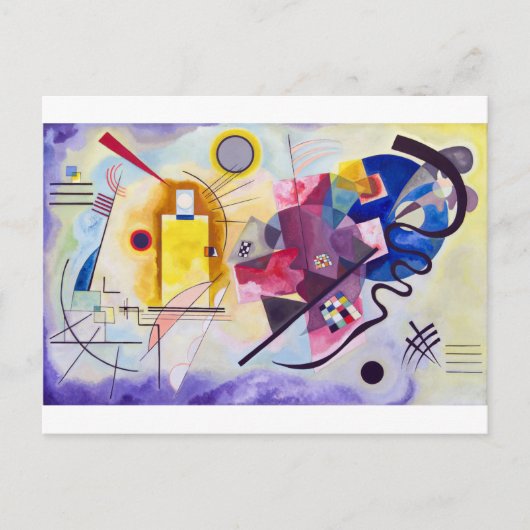 Geel Rood Blauw, Wassily Kandinsky Briefkaart (Voorkant)