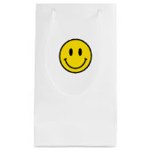 Geel rood zwart wit, mooi gezicht Emoji Klein Cadeauzakje (Voorkant)