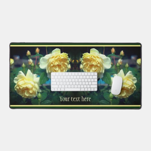 Geel roodblaashaar, gepersonaliseerd bureaumat (Keyboard & Muis)