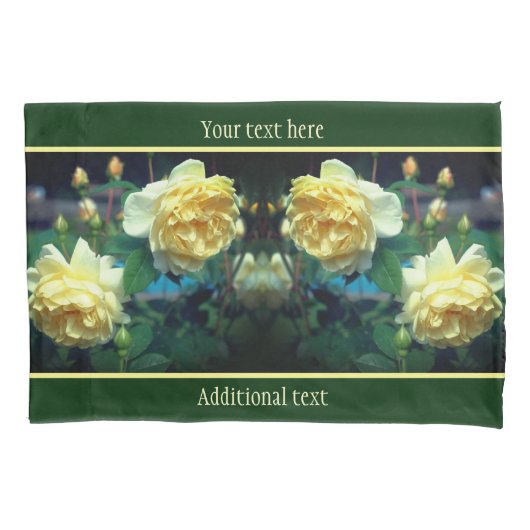 Geel roodblaashaar, gepersonaliseerd kussensloop (Voorkant)