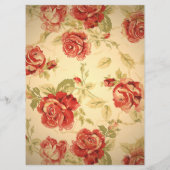 geel roodroodroos aangepast huwelijksmenu menu (Achterkant)