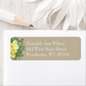 Geel Roos Elegant Wedding Etiket (Insitu)