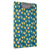 Geel Roos op blauw Klembord (Rechts)