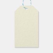  geel rose en zwart dank u bruiloft cadeaulabel (Achterkant)