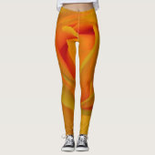 Geel Rose sinaasappel roos romantisch roos Leggings (Voorkant)