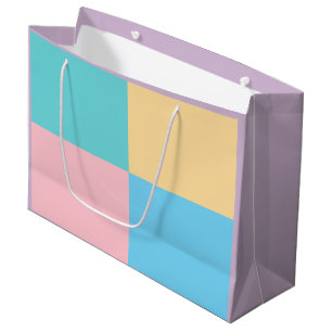 Geel Roze Blauw Groen Paars Modern Bovenkant Groot Cadeauzakje