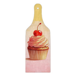 Geel Roze Cherry Cupcake Snijplank