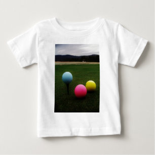 geel roze en blauw, Golf Balls