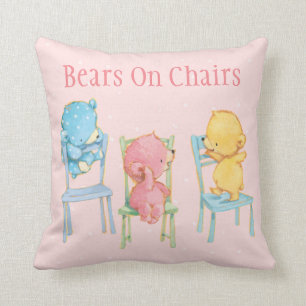 Geel, Roze, en Blauwe Beren op Voorzitters Kussen