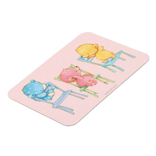 Geel, Roze, en Blauwe Beren op Voorzitters Magneet (Linkerzijde)