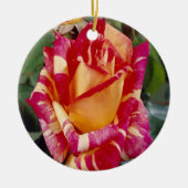 Geel Roze Roses Ornament (Voorkant)