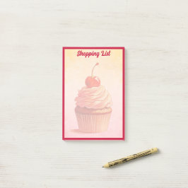 Geel Roze Schattigee  stijl Cherry Cupcake Post-it® Notes