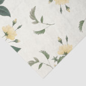Geel rozen botanisch weefselpapier 17x23 tissuepapier (Detail)
