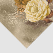  geel rozenboeket goud tissuepapier (Detail)