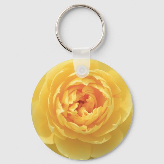 Geel rozenSleutelhanger Sleutelhanger (Voorkant)
