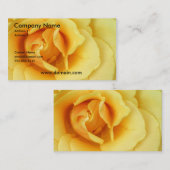 Geel rozenVisitekaartje Visitekaartje (Voorkant / Achterkant)