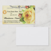  Geel RozenVisitekaartje Visitekaartje (Voorkant / Achterkant)