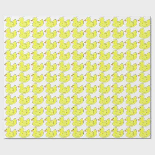 Geel Rubber Duck Badkuip Speelgoed Ducky Duckies P Cadeaupapier (Vlak)