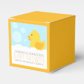 Geel Rubber Ducky Bubble Bath Baby shower Bedankdoosjes (Voorkant Zijde)