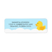 Geel Rubber Ducky Bubble Bath Etiket (Voorkant)