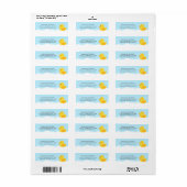 Geel Rubber Ducky Bubble Bath Etiket (Full Sheet)