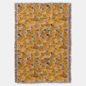 Geel Rubber Eucks Animal Patroon Deken (Voorkant Verticaal)