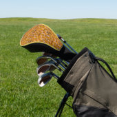 Geel Rubber Eucks Animal Patroon Golfheadcover (Insitu)