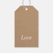 Geel rustieke zonnebloem bruiloft dank u cadeaulabel (Achterkant)