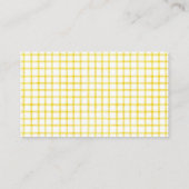 Geel & Salie Waterverf Luierraffle Baby Shower Informatiekaartje (Achterkant)