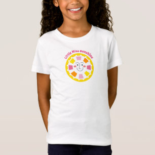 Geel Schattige Sunshine Meisje T-shirt