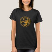 Geel Schorpioen Astrologie Zodiac Teken Schorpioen T-shirt (Voorkant)