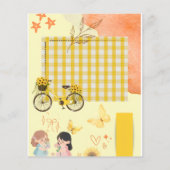Geel scrapbookpapier flyer (Achterkant)