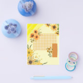 Geel scrapbookpapier flyer (Enkel)