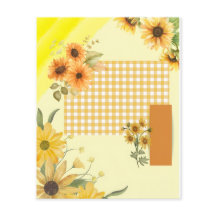 Geel scrapbookpapier
