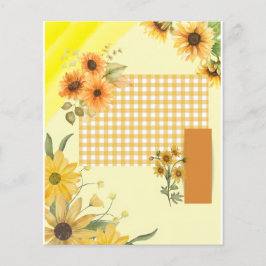 Geel scrapbookpapier flyer