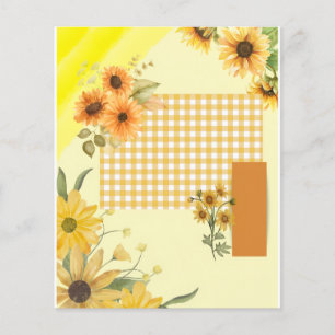 Geel scrapbookpapier flyer