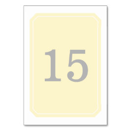 Geel Simply Elegant Table Kaart