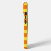 Geel Sinaasappel Checkerboard Checkerboard Checker Case-Mate iPhone Case (Achterkant / Links)