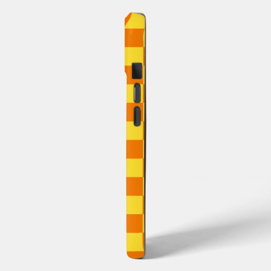 Geel Sinaasappel Checkerboard Checkerboard Checker Case-Mate iPhone Case (Achterkant / Links)