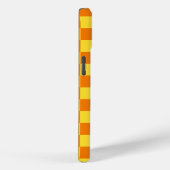 Geel Sinaasappel Checkerboard Checkerboard Checker Case-Mate iPhone Case (Achterkant / Rechts)