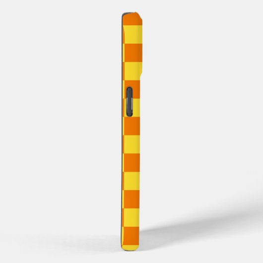 Geel Sinaasappel Checkerboard Checkerboard Checker Case-Mate iPhone Case (Achterkant / Rechts)