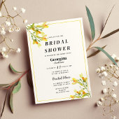 Geel sinaasappel groen lente bloemenVrijgezellenfe Kaart