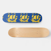 Geel skateboard (Horizontaal)