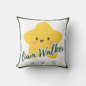 Geel Speelse ster Kussen (Voorkant)