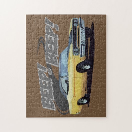 Geel spiervarken legpuzzel (Verticaal)