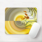 Geel Spin Design Muismat (Met muis)