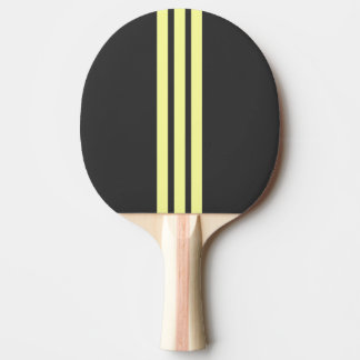 Geel sportstrip pingpongbat tafeltennisbatje